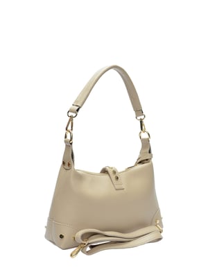 Anna Luchini Beige Bolso de cuero