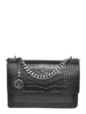 Luisa Vannini Negro Bolso de cuero