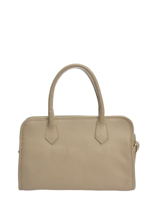 Anna Luchini Beige Bolso de cuero