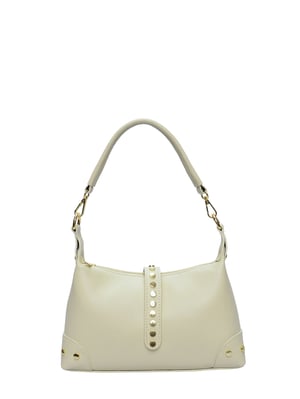 Anna Luchini Beige Bolso de cuero