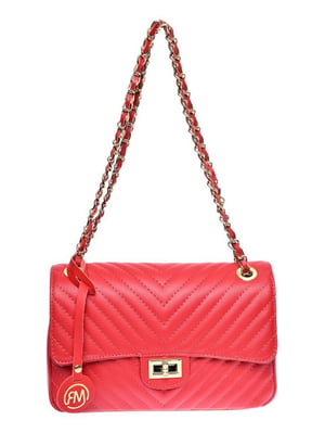 Roberta M Rojo Bolso de cuero