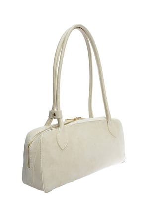 Anna Luchini Beige Bolso de cuero