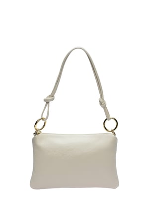 Anna Luchini Beige Bolso de cuero