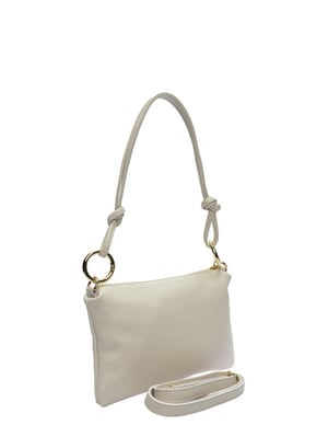 Anna Luchini Beige Bolso de cuero