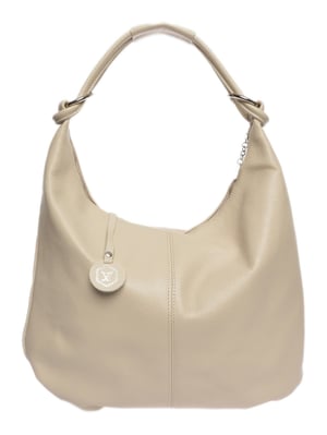 Luisa Vannini Beige Bolso de cuero