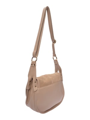 Luisa Vannini Beige Bolso de cuero