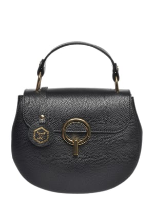 Luisa Vannini Negro Bolso de cuero