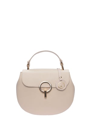 Luisa Vannini Beige Bolso de cuero
