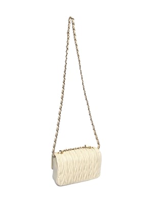 Luisa Vannini Beige Bolso de cuero
