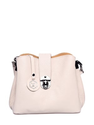 Luisa Vannini Beige Bolso de cuero