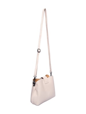 Luisa Vannini Beige Bolso de cuero