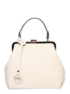 Roberta M Beige Bolso de cuero