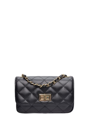 Luisa Vannini Negro Bolso de cuero