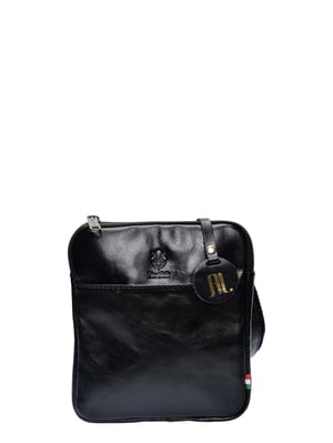 Anna Luchini Negro Bolso de cuero
