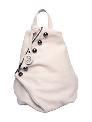 Luisa Vannini Beige Bolso de cuero