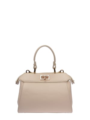 Roberta M Beige Bolso de cuero