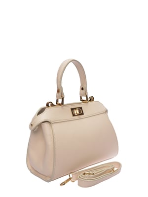 Roberta M Beige Bolso de cuero