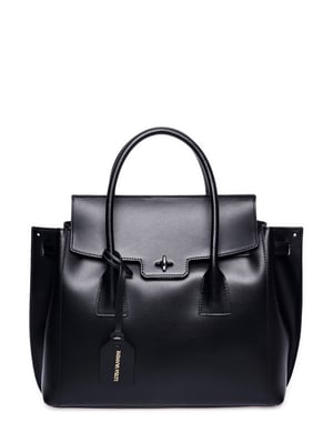 Luisa Vannini Negro Bolso de cuero