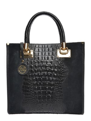 Roberta M Negro Bolso de cuero