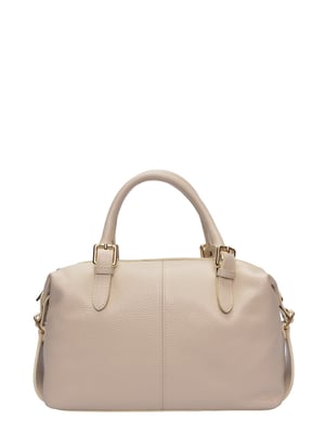Luisa Vannini Beige Bolso de cuero