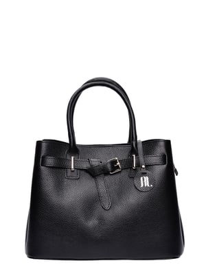 Anna Luchini Negro Bolso de cuero