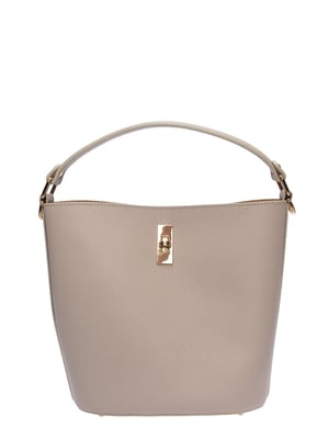 Luisa Vannini Beige Bolso de cuero