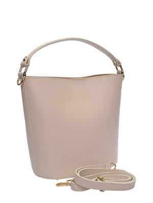 Luisa Vannini Beige Bolso de cuero