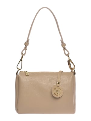 Luisa Vannini Beige Bolso de cuero