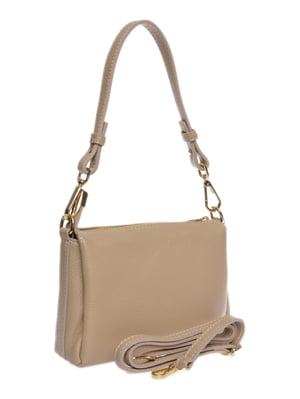 Luisa Vannini Beige Bolso de cuero