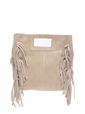 Anna Luchini Beige Bolso de cuero