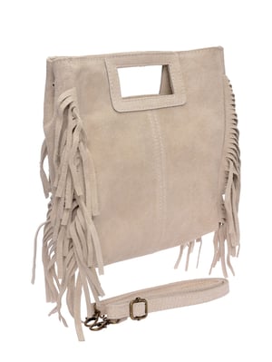 Anna Luchini Beige Bolso de cuero