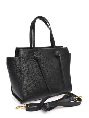 Anna Luchini Negro Bolso de cuero
