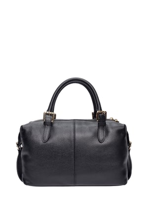 Luisa Vannini Negro Bolso de cuero