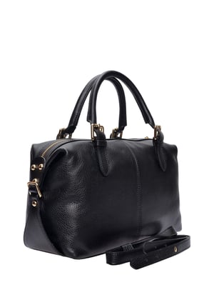 Luisa Vannini Negro Bolso de cuero