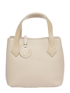 Luisa Vannini Beige Bolso de cuero