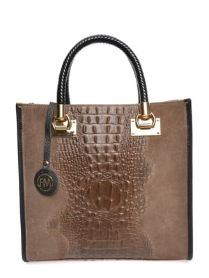 Roberta M Beige Bolso de cuero