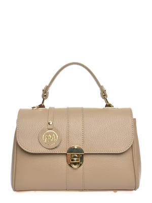 Roberta M Beige Bolso de cuero