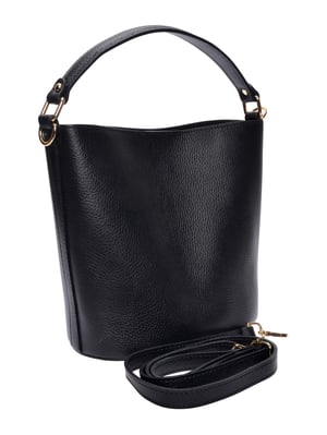 Luisa Vannini Negro Bolso de cuero