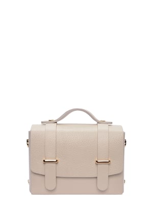 Luisa Vannini Beige Bolso de cuero