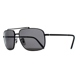 Ray-Ban Rectangle Unisex Negro Pulido Gris Oscuro RB3796