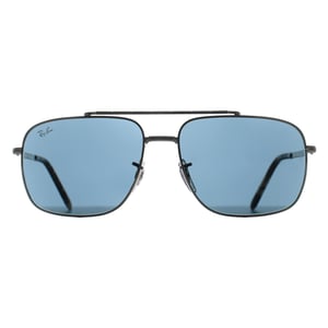 Ray-Ban Rectángulo Unisex Azul Plata Pulido RB3796