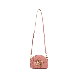 Bolso de Cuero Suede Rosa Love Moschino