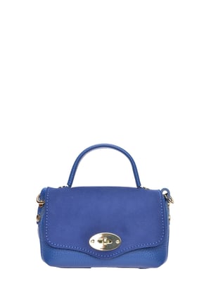 Roberta M Azul Bolso de cuero