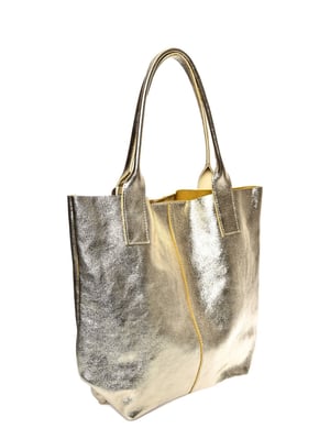 Roberta M Oro Bolso de cuero