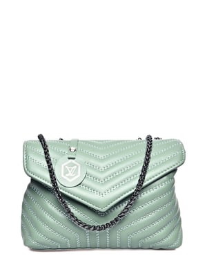 Luisa Vannini Verde Bolso de cuero