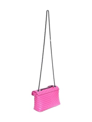 Luisa Vannini Fucsia Bolso de cuero
