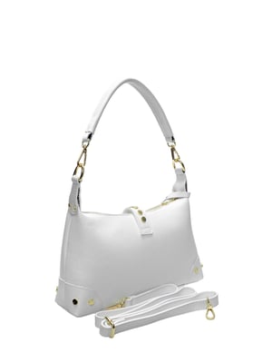 Anna Luchini Blanco Bolso de cuero