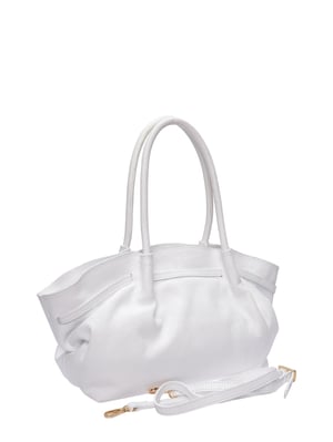 Isabella Rhea Blanco Bolso de cuero