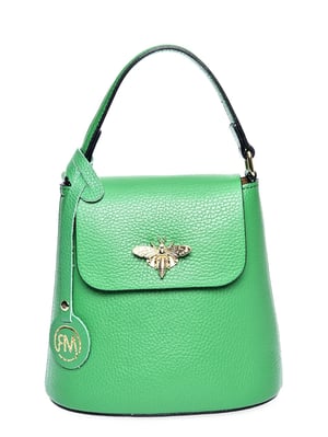 Roberta M Verde Bolso de cuero
