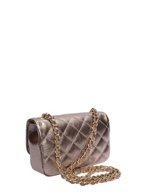 Luisa Vannini Bronce Bolso de cuero